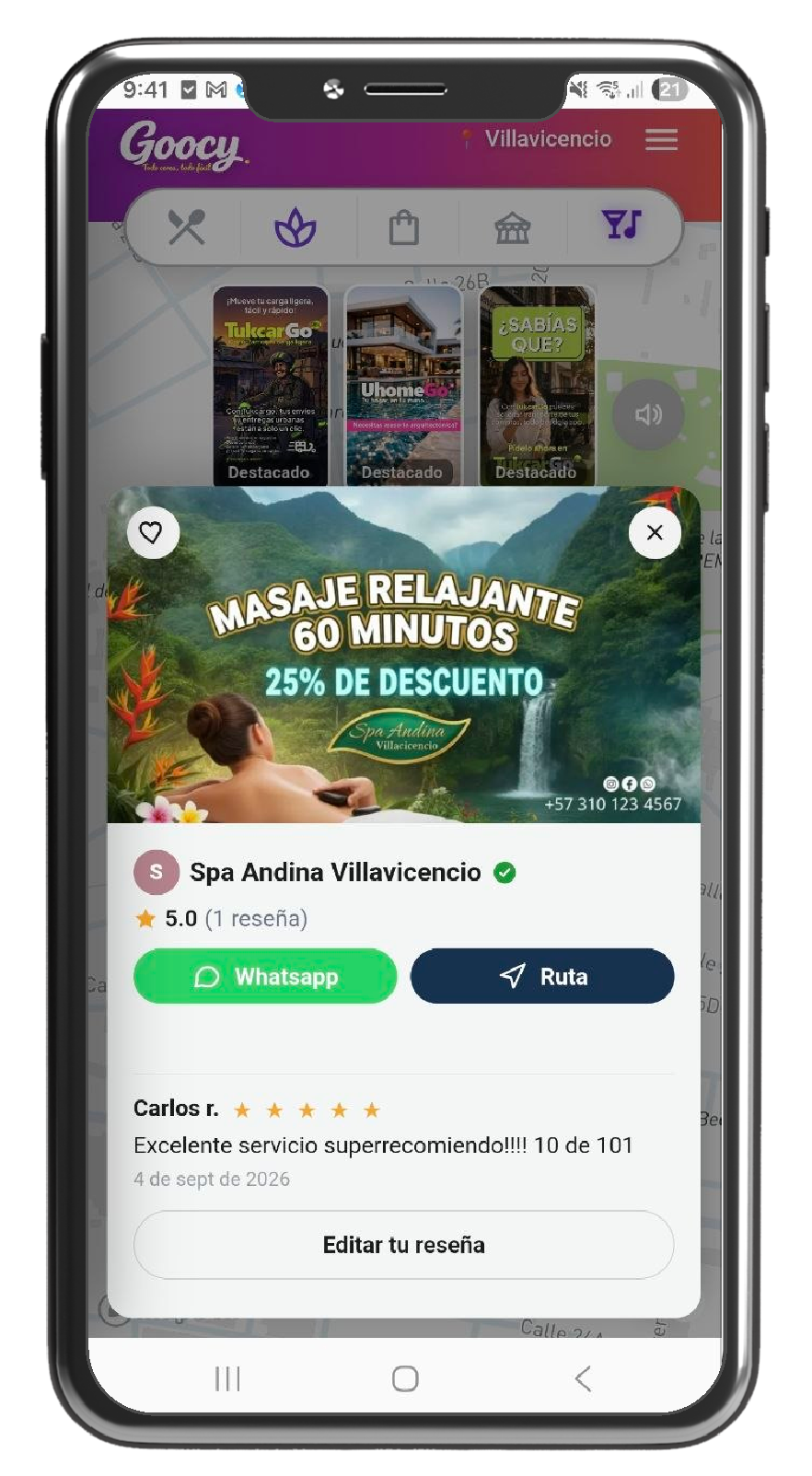 Reseñas y calificación